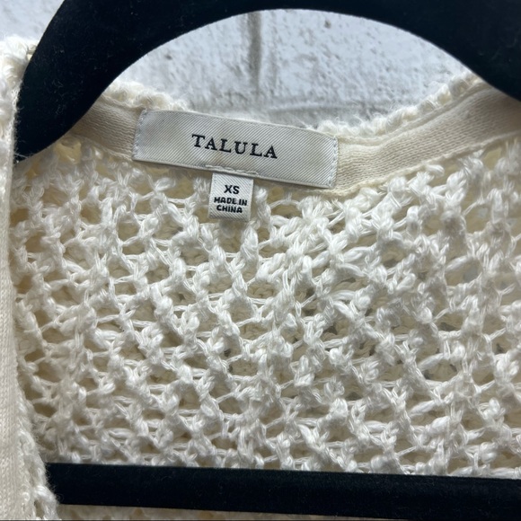 Aritzia Talula Mesh Cream Cardigan  Woman’s Size XS - Picture 5 of 6